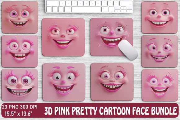 3D Pink Pretty Cartoon Face Backgrounds: A Designer's Guide
