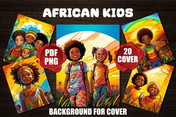 African Kids Backgrounds for Covers: A Creative Toolkit