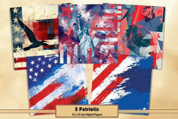 Blue Red Stars American Backgrounds 14: A Designer's Guide