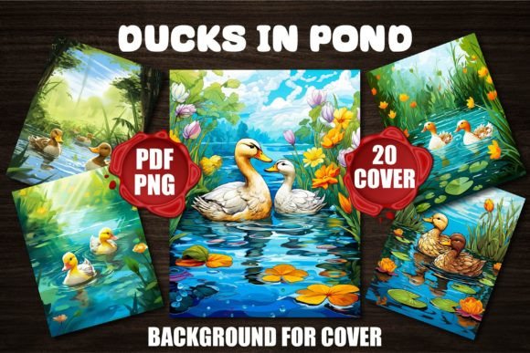 Ducks in Pond Backgrounds: A Serene Foundation for Your Projects