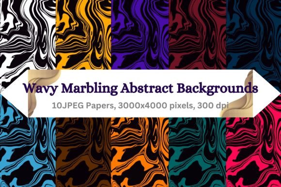 Elevate Your Brand with a Marble Abstract Backgrounds Set
