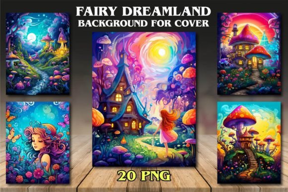 Fairy Dreamland Backgrounds: Enchanting Covers for Your Creative Projects