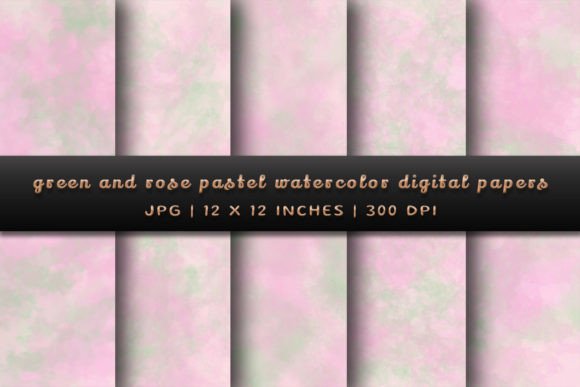 Green and Rose Pastel Backgrounds: A Gentle Touch for Modern Design