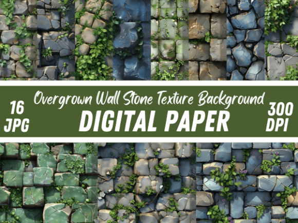 Overgrown Wall Stone Moss Backgrounds: A Digital Texture Guide