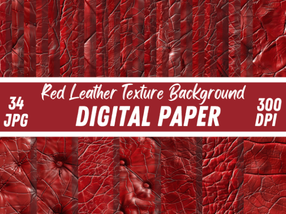 Red Leather Texture Sleek Backgrounds: Beyond the Digital Paper Bundle