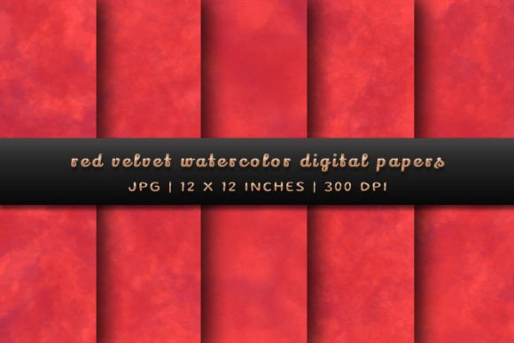 Rich & Elegant: Working with Red Velvet Watercolor Backgrounds