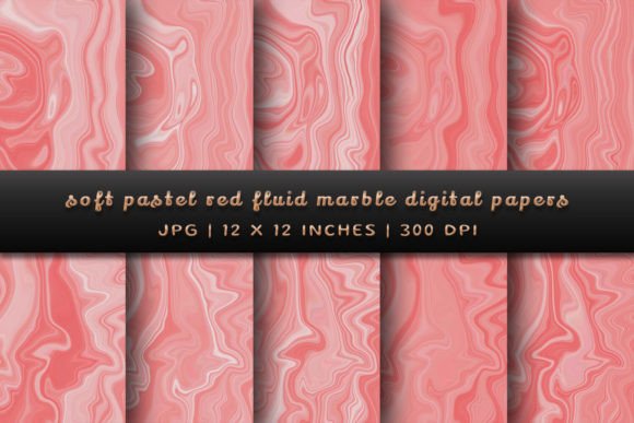 Soft Pastel Red Fluid Marble Backgrounds: A Designer's Secret Weapon