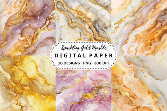 Sparkling Gold Marble Backgrounds: A Designer's Asset