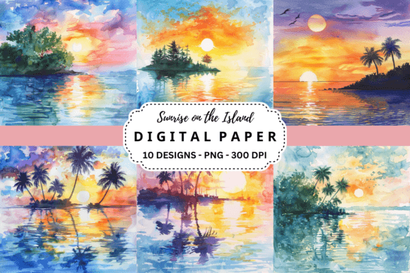 Sunrise on the Island Backgrounds: Elevate Your Visuals