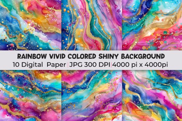 Transform Designs with Rainbow Vivid Shiny Backgrounds