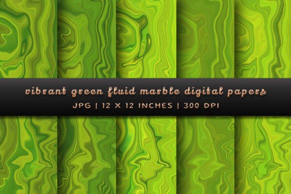 Transform Your Projects with Vibrant Green Fluid Marble Backgrounds