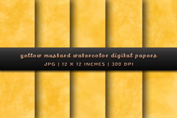 Yellow Mustard Watercolor Backgrounds: A Designer's Warm Companion